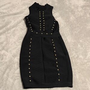 Fashion Nova Nadia Bandage Mini Dress - Black